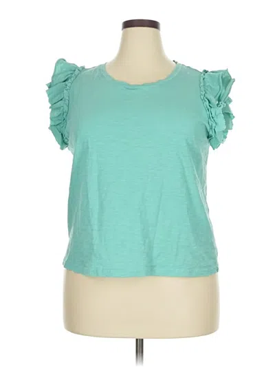 Pre-owned Jane And Delancey Short Sleeve T-shirt In Teal
