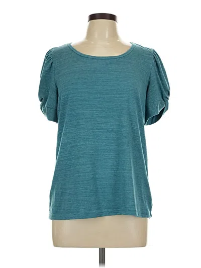 Pre-owned Jane And Delancey Short Sleeve T-shirt In Teal