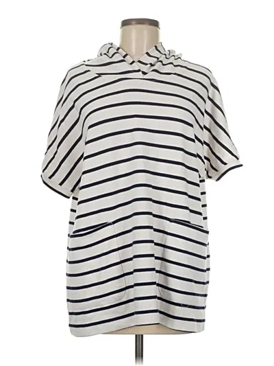 Pre-owned Jane And Delancey Short Sleeve Turtleneck In White