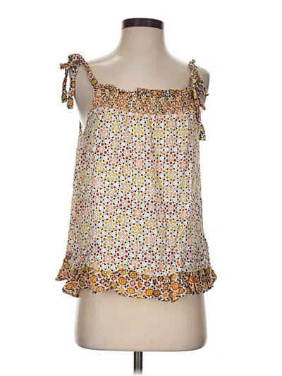 Pre-owned Jane And Delancey Sleeveless Blouse In Yellow