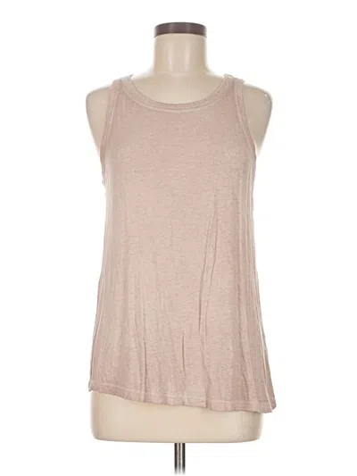 Pre-owned Jane And Delancey Sleeveless T-shirt In Tan