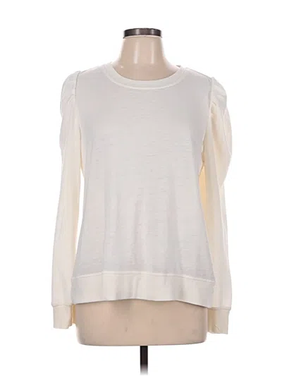 Pre-owned Jane And Delancey Sweatshirt In White