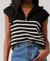 Jane & John Otto Quarter- Zip Sweater Vest In Twiltzon