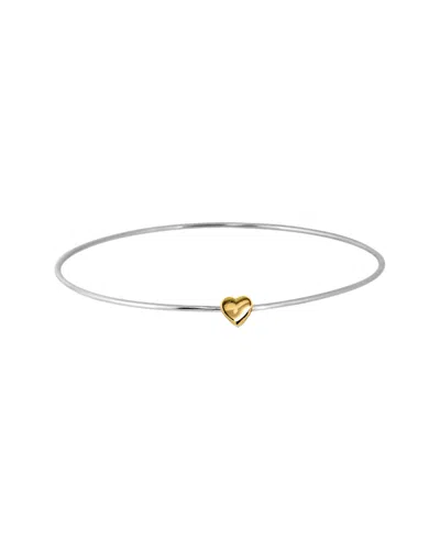 JANE BASCH JANE BASCH 14K & SILVER HEART BANGLE