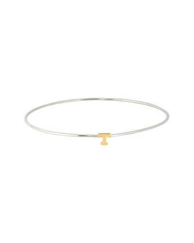 JANE BASCH JANE BASCH 14K & SILVER INITIAL BANGLE (A-Z)
