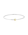 Jane Basch 14k & Silver Star Bangle