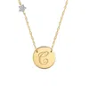 Jane Basch 14k Diamond A-z Initial Necklace (a-z)