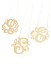 Jane Basch 22k Over Silver Initial Necklace (a-z)
