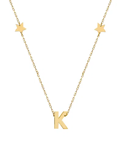 JANE BASCH JANE BASCH 22K OVER SILVER INITIAL NECKLACE (A-Z)
