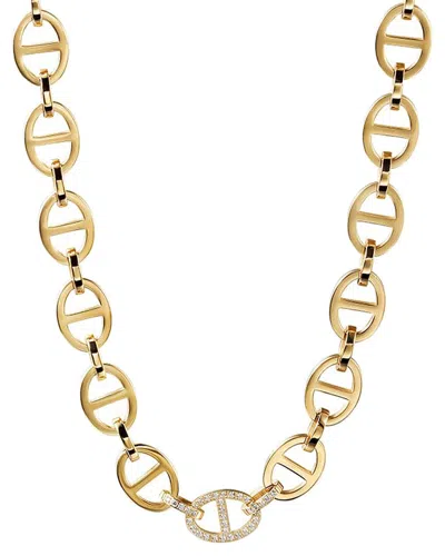 JANE BASCH JANE BASCH COOL STEEL PLATED FERAGMO NECKLACE