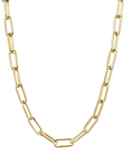 JANE BASCH JANE BASCH COOL STEEL PLATED LINK CHAIN NECKLACE