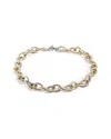 Jane Basch Cool Steel Plated Twisted Necklace