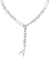Jane Basch Cool Steel Stainless Steel Initial Y Necklace (a-z)