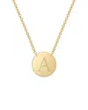 Jane Basch Designs 14k Initial Disc Necklace (a-z)