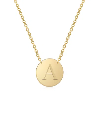Jane Basch Designs 14k Initial Disc Necklace (a-z)