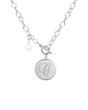 Jane Basch Designs 9mm Pearl Initial Necklace
