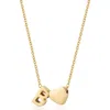 Jane Basch Designs Initial Heart Pendant Necklace In Gold