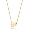 Jane Basch Designs Initial Heart Pendant Necklace In Gold