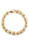 Jane Basch Designs Rolo Chain Bracelet In Gold