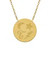 Jane Basch Dream Token 22k Over Silver Initial Pendant (a-z)