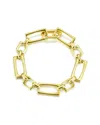 Jane Basch Plated Big Link Bracelet