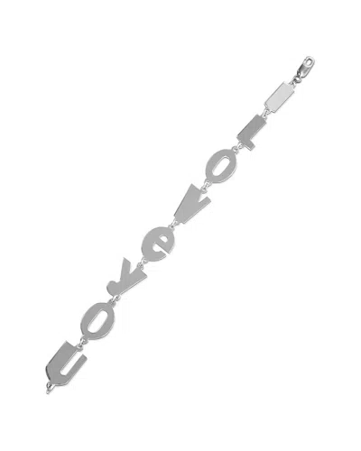 Jane Basch Silver I Love You Bracelet