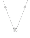 Jane Basch Silver Initial Necklace (a-z)