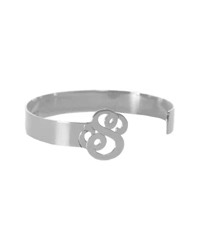 JANE BASCH JANE BASCH SILVER SCRIPT INITIAL CUFF (A-Z)