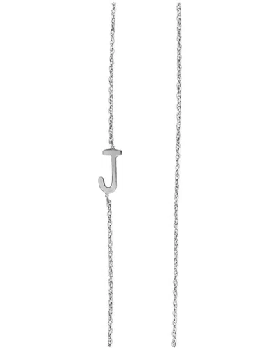 JANE BASCH JANE BASCH SILVER SIDEWAYS BLOCK INITIAL PENDANT (A-Z)