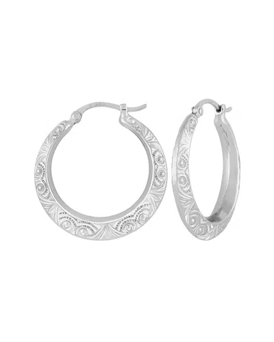 Jane Basch Silver Swirl Hoops