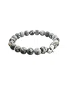 Jane Basch Steel Jasper Bead Bracelet