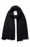 Jane Carr Glaciale Metallic Cashmere Blend Scarf In Devil