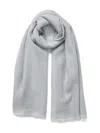 Jane Carr Summer Cosmos Scarf In Gray