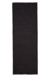 Jane Carr The Crystal Cashmere Scarf In Black