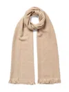 Jane Carr The Krug Fringed Scarf In Neutral