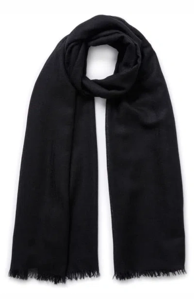 Jane Carr The Legere Cashmere Scarf In Black
