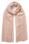 Jane Carr The Legere Cashmere Scarf In Rose