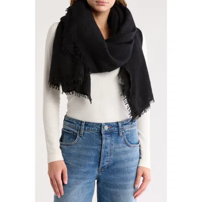 Jane Carr The Luxe Cashmere Scarf In Black