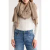 Jane Carr The Luxe Cashmere Scarf In Taupe