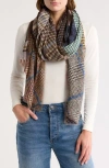 Jane Carr The Patchwork Scarf In Coffee Beige