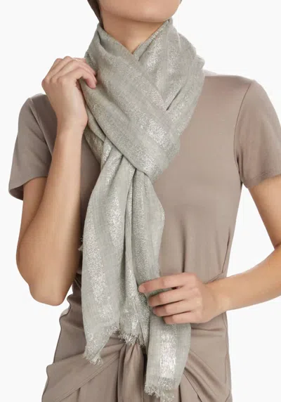 Jane Carr The Skyline Scarf In Silver
