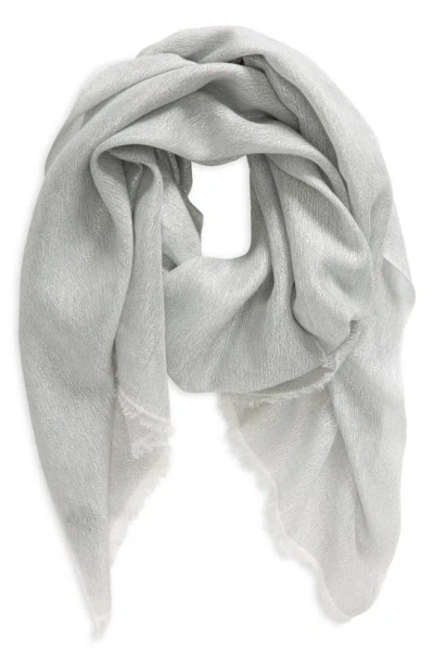 Jane Carr The Summer Cosmos Cashmere Blend Scarf In White