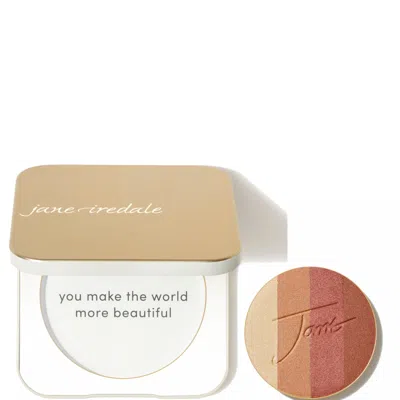 Jane Iredale Gold Refillable Compact And Purebronze Shimmer Bronzer Refill 0.9g (various Shades) In White