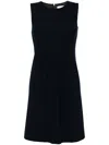 Jane Kendal Wool-crepe Shift Dress In Blue