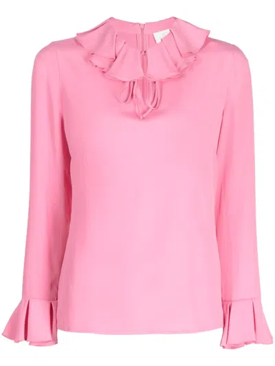 Jane Nymph Ruffled-collar Blouse In Pink