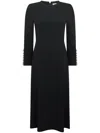 Jane Oxley Midi Dress In Black