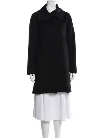 Pre-owned Jane Post Cashmere Coat In Blue