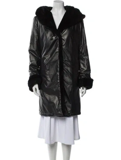 Pre-owned Jane Post Coat In Black