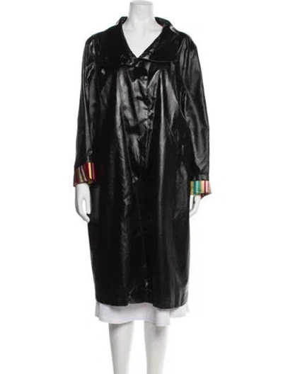 Pre-owned Jane Post Coat In Black