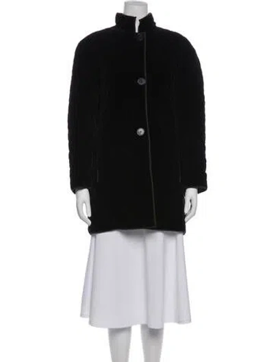 Pre-owned Jane Post Coat In Black